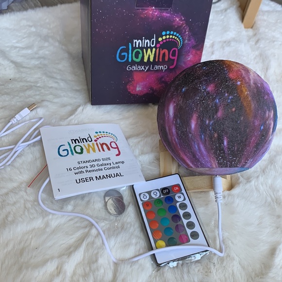 BNIB, Mind glowing 3D galaxy lamp/Cool Night Light space gift, 4.7" - Picture 6 of 17